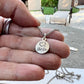Circle Handwriting Charm in Sterling Silver