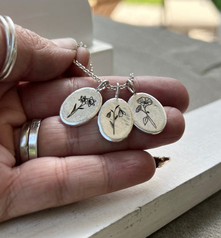 Birth Flower Necklace