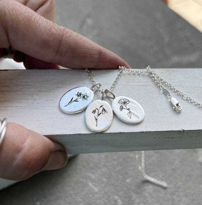 Birth Flower Necklace