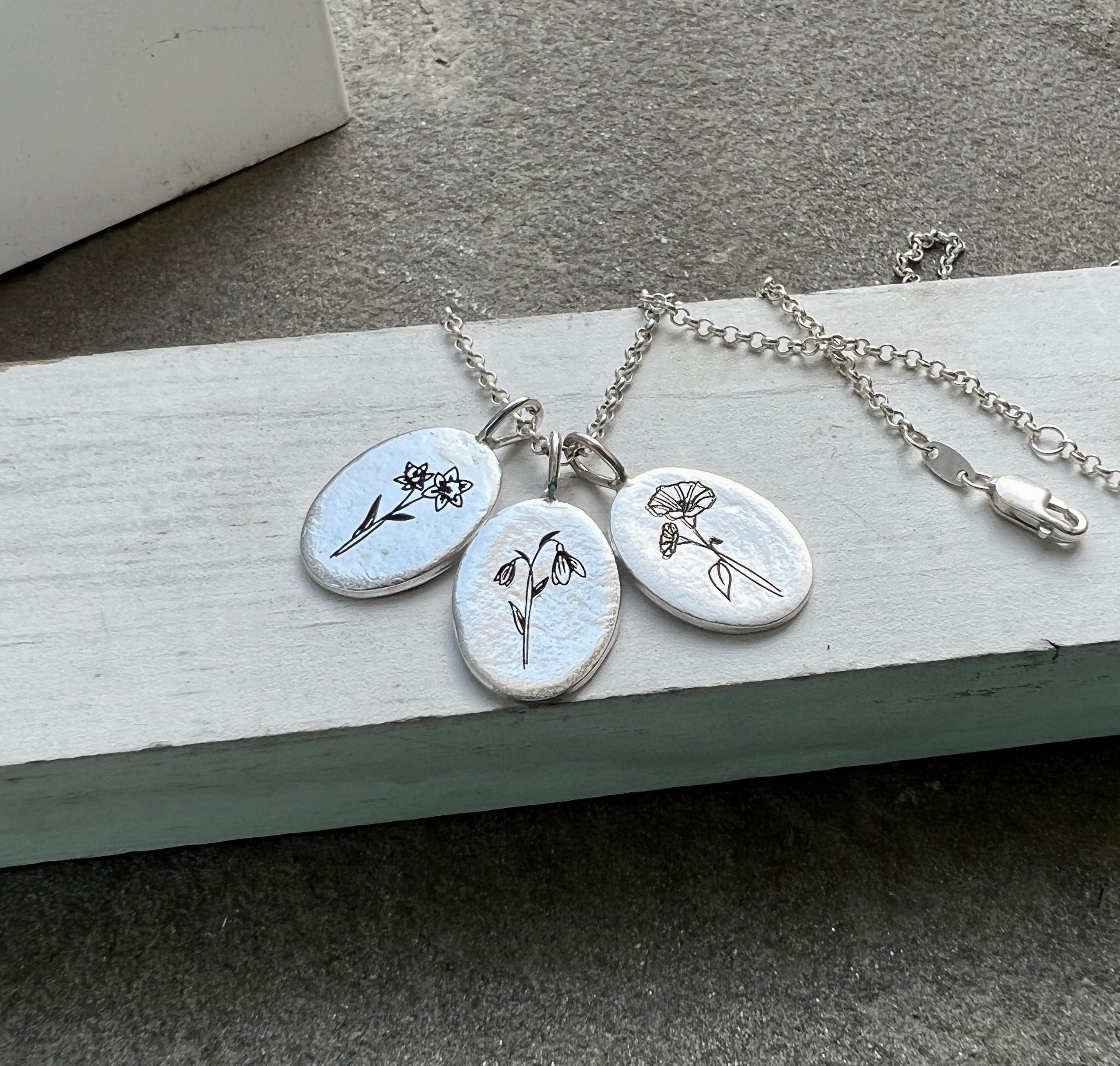 Birth Flower Necklace