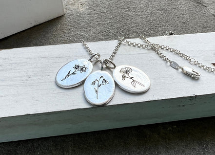 Birth Flower Necklace