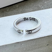Be Still Peace Ring