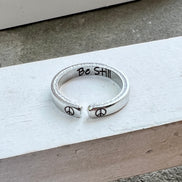 Be Still Peace Ring
