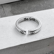 Be Still Peace Ring