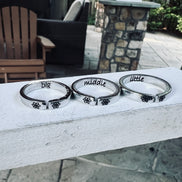 Big Middle Little Sister Rings, Set of Three