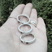 Big Middle Little Sister Rings, Set of Three