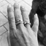 Big Middle Little Sister Rings, Set of Three