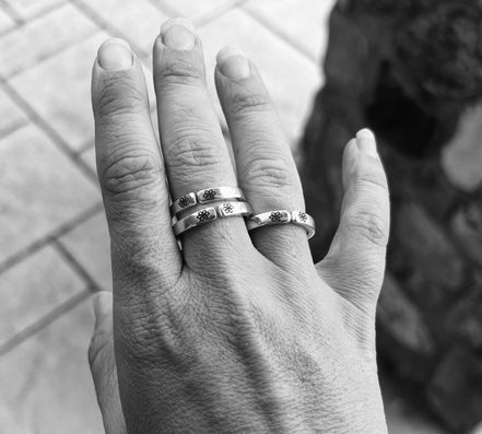 Big Middle Little Sister Rings, Set of Three
