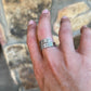 Textured Handwriting Ring in Sterling Silver