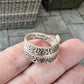 Textured Handwriting Ring in Sterling Silver