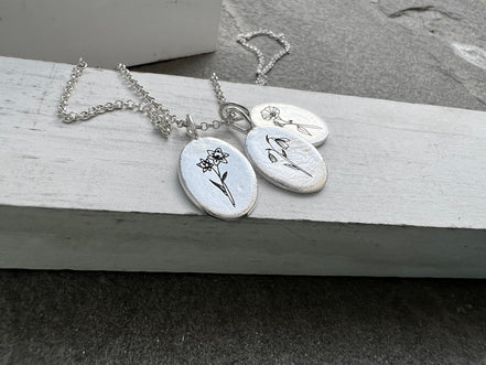 Birth Flower Necklace