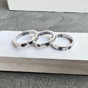 Big Middle Little Sister Rings, Set of Three