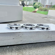 Big Middle Little Sister Rings, Set of Three