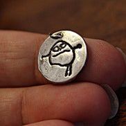 Your Child's Drawing Charm in Sterling Silver