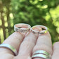 Handwriting Ring Set in Solid Sterling Silver