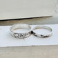 Handwriting Ring Set in Solid Sterling Silver
