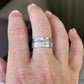 Handwriting Ring Set in Solid Sterling Silver