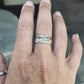 Handwriting Ring Set in Solid Sterling Silver