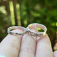 Handwriting Ring Set in Solid Sterling Silver