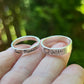 Handwriting Ring Set in Solid Sterling Silver